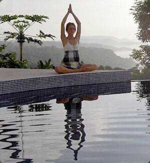 Costa Rica Yoga Retreat - reflection in pool