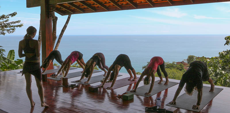 Downward Dog - on the lower yoga deck